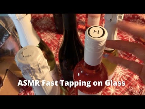 ASMR Fast Tapping With Long Nails (Glass)