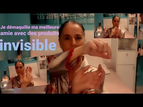 Asmr français Roleplay "je démaquille ma meilleure amie avec des produits invisibles '