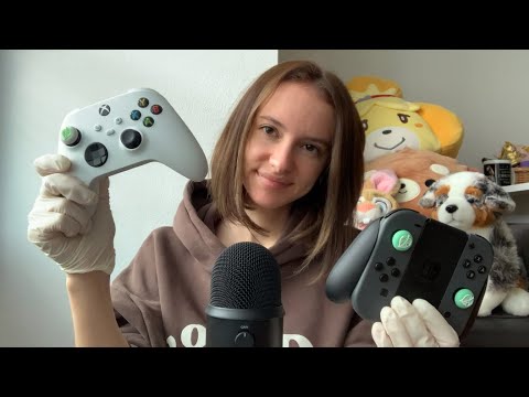 ASMR controller + latex gloves sounds 🎮