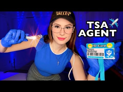 ASMR TSA Check & Patdown✈️ Full Body Exam, Follow my Instructions