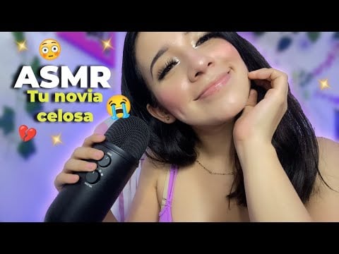 Tu NOVIA se pone CELOSA  😱 | #ASMR en español roleplay ✨