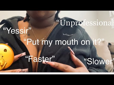 ASMR| JOI Secretary RP pt 1: Job interview (mouth sounds, body+jacket scratching, lotion sounds)