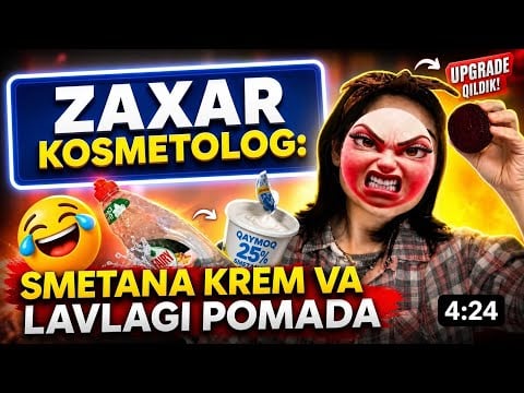 ASMR/ zaxar kosmetolog/ muzlatgichdan krem va skrablar/ mukbang