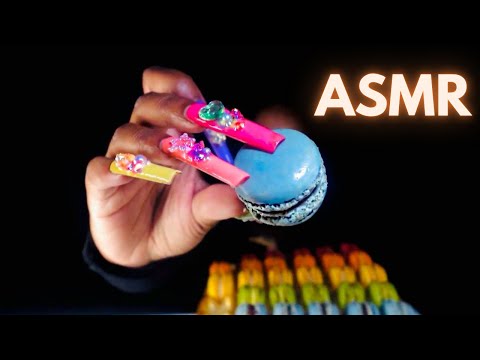 ASMR | 5 minutes of Tingly Mouth Sounds | XXL Long Nails | Mukbang