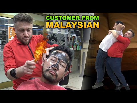 MASTER BARBER BODY CRACKING 💈 SKIN CARE 💈 Asmr head, back, arm, palm, ear, face, foot, leg massage