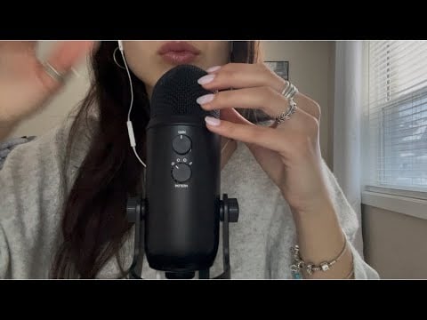 ASMR chaotic up close whisper ramble & mic scratching (life update!)