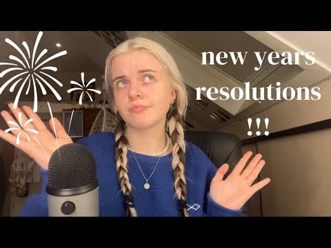 asmr | looking at my 2023 resolutions + making new ones!!