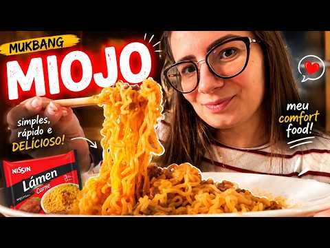 MUKBANG COMENDO MIOJO + NOVIDADE #asmr