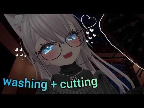 best friend gives you a haircut! (plus washing and styling) | ASMR