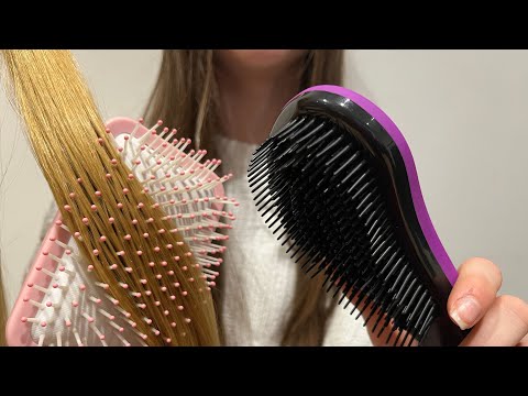 ASMR Brushing your hair | Relaxing REAL hair brushing | Lo-fi | Tapping | No talking