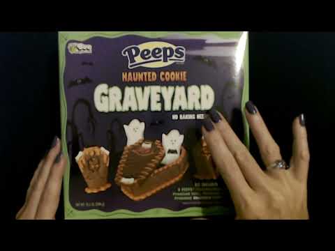 ASMR | Decorating a Peeps Haunted Cookie Kit (Whisper)