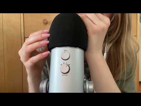 ASMR Foam Mic Scratching & Positive Affirmations 👏
