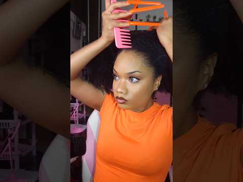 ASMR Hair brushing and styling 😳😱 #hairstyle #tutorial #hair #asmr  #shorts #hairtok #fast