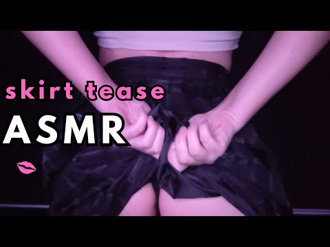 ✨ASMR | Skirt fabric scratching sounds | skirt tease