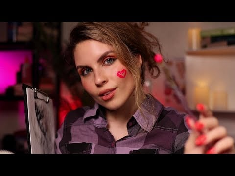 ASMR Art Student Sketches and Paints You| Personal Attention, Soft Spoken, Roleplay