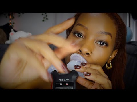 ASMR ⚠️DEEP⚠️Ear Eating and Visual Triggers