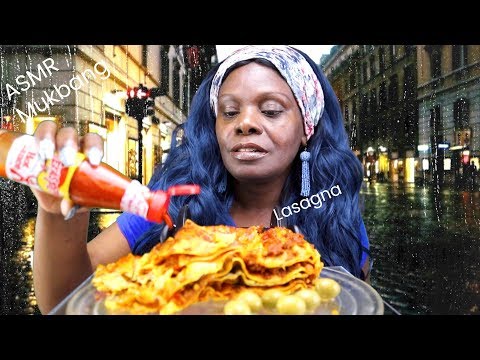 Lasagna Mukbang ASMR Eating Sounds😍