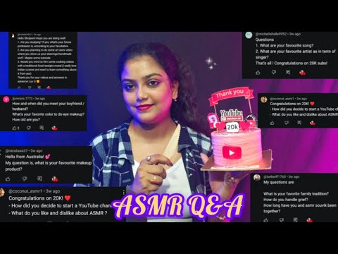 ASMR Q&A | Answering Your Questions | Whisper 🥰 ( 20k Special )