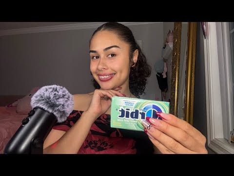 asmr : gum chewing + show and tell