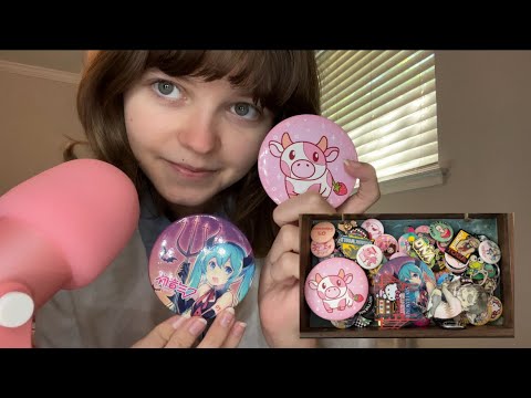 囁き声ASMR - 私のピンズコレクション | 日本語ASMR |タッピング |Lo-fi ASMR | 趣味ASMR