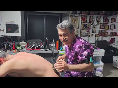YOUR ASMR SLEEP FRIEND MUNUR ONKAN .ASMR RELAXING BACK HAIR TRIMMING AND INCREDIBLE MASSAGE