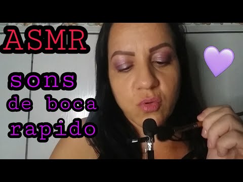 asmr sons de boca rápido