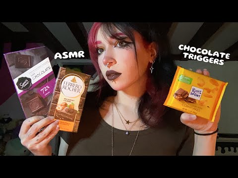 Chocolate Tapping & Scratching ASMR | No Eating Sounds, Whispering, Foil Tapping