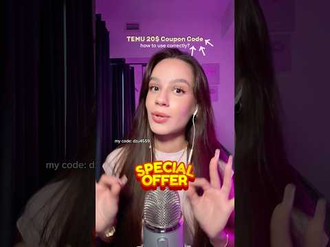 TEMU $20 COUPON! How to use it and get a discount? 💸 My unique code: dzu4559 for a discount❤️ #temu