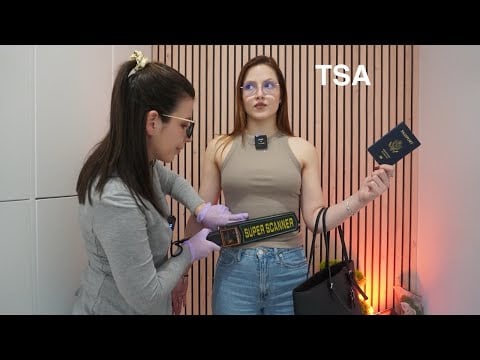 ASMR TSA Security Check | Fast & Aggressive Pat Down RolePlay, Real Person Search 👀