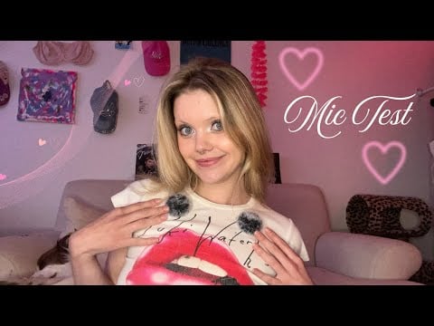 Asmr mic test 💜 Insane tingles ✨