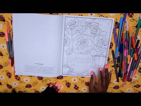 Putting You To Sleep With Flower-Bowl Coloring ASMR