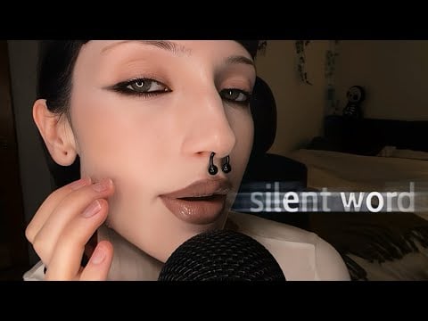 Guess the Silent Word [with gum] ASMR
