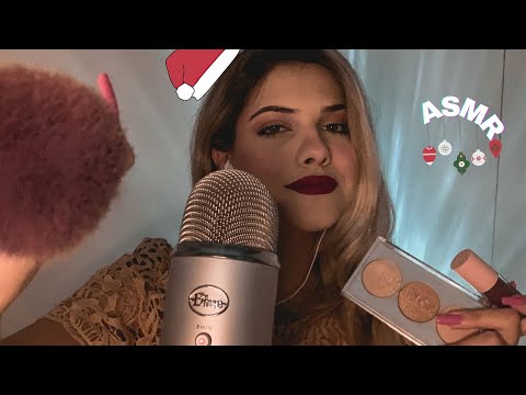 ASMR maquiando VOCÊ para o NATAL!!!