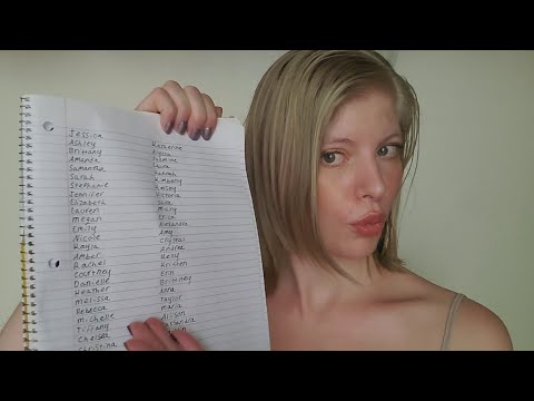 Reading the top 100 names of 1990 | Wisper | ASMR