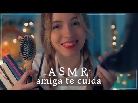 ASMR 1H ❤️ TU MEJOR AMIGA Te Cuida, Maquilla, Estiliza el Pelo, Lee... ✨【Atención Personal】 RP