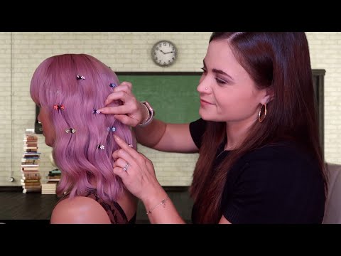 ASMR | The Girl in Class That Scratches Your Back, Brushes Your Hair, Counts Your Freckles, HairPlay