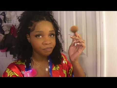 ASMR Doing My Makeup W Chewing Gum NO TALKING