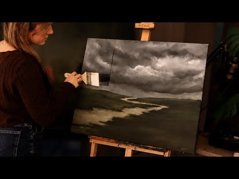 Painting ASMR | Varnishing (no talking)