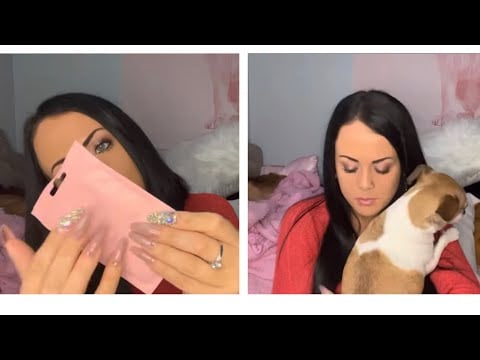 ASMR amazon haul w/ whispered rambles + gift from a subscriber