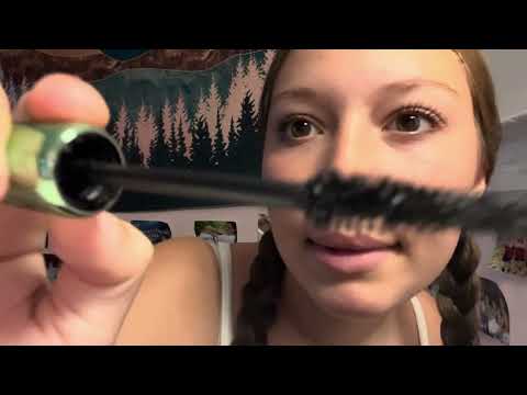 ASMR doing our makeup and customs announcement