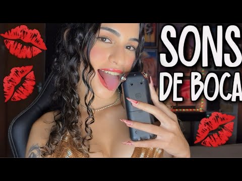 ASMR | 30 MINUTOS DE SONS DE BOCA SENSÍVEIS E INTENSOS NO TASCAM 💋