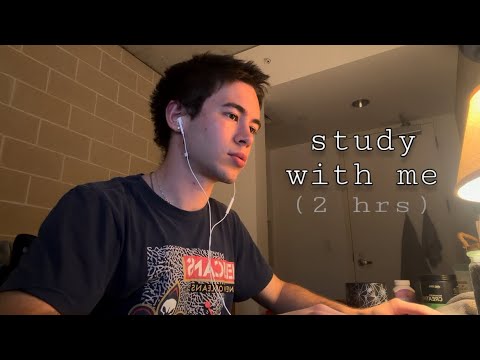 study with me 📚 2 hours! asmr (keyboard, breathing, ipad sounds)