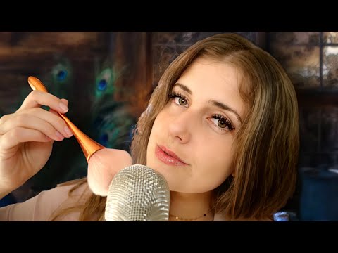 ASMR deutsch Whispering you to sleep (close up, ear to ear, intensiv) high sensitivity mic (german)