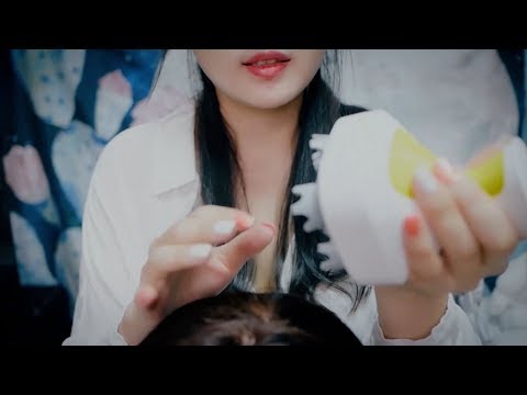 ASMR Soft Sleep Hair Treatment  shop Scalp Cleanse, Massage