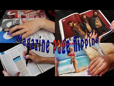 ASMR magazine page flipping