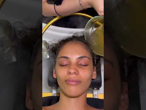 ASMR: super relaxing Headspa water Massage! #shorts