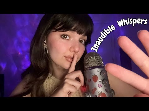 ASMR Inaudible Whispers With Mouth Sounds and Hand Movements