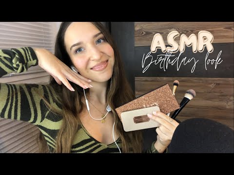 ASMR grwm ✨ Birthday look ✨ (makeup triggers, tapping, scratching, rambling, mouth sounds)