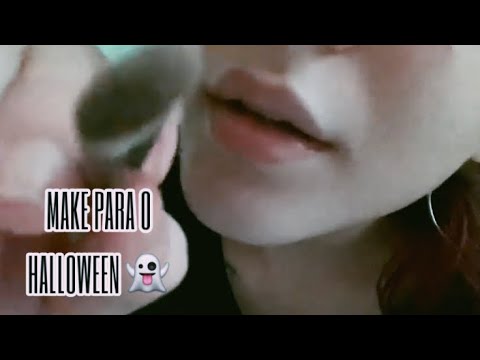 TE MAQUIANDO PARA O HALLOWEEN || ASMR ROLEPLAY