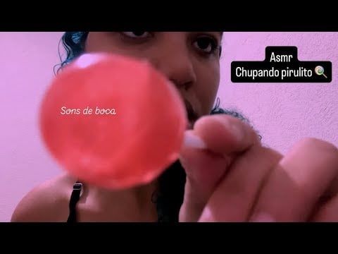 ASMR: CHUPANDO PIRULITO 🍭😴